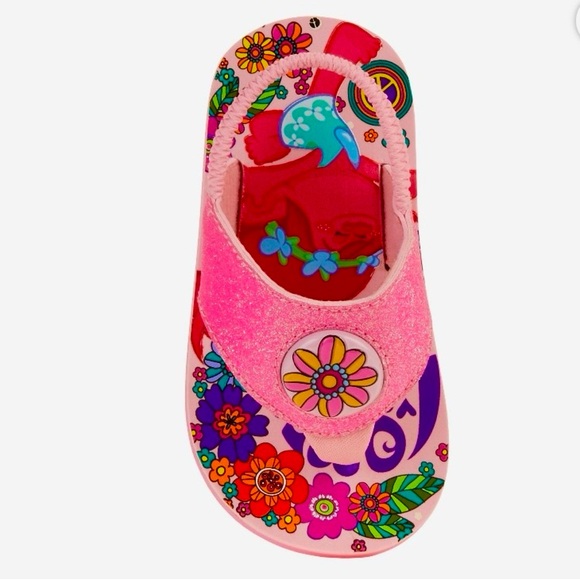 NWT TROLLS Light-Up Flip Flop Sandals Toddler Girls 9-10 (L) LAST PAIR! - Picture 4 of 12